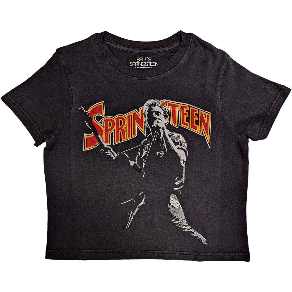 Bruce Springsteen - Stage Pose Crop top - Zwart